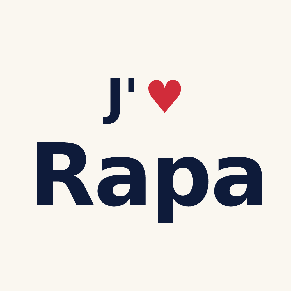 Tasse personnalisée Rapa — design J'aime Rapa