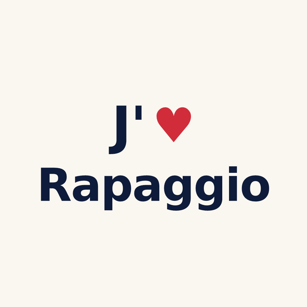 Tasse personnalisée Rapaggio — design J'aime Rapaggio