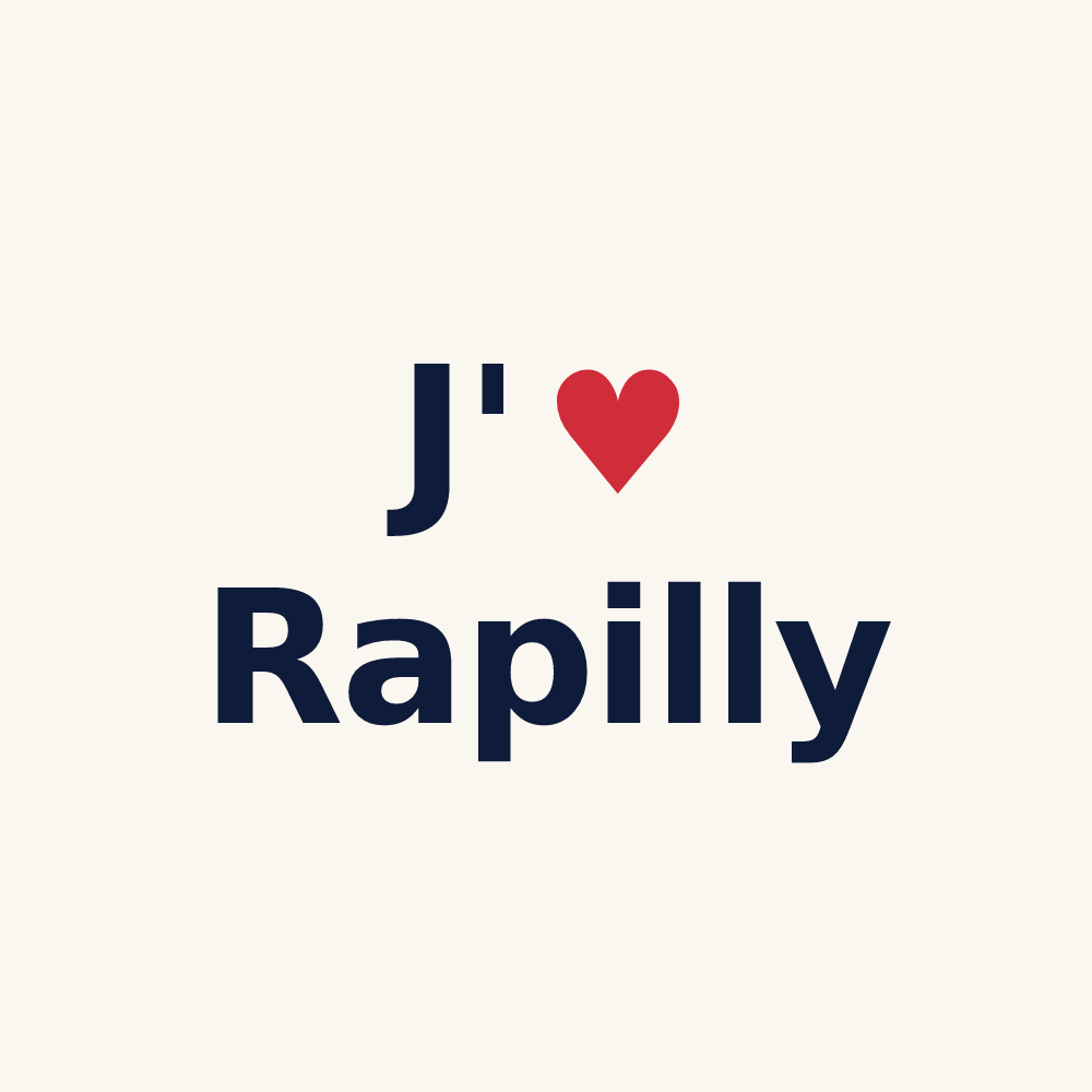 Tasse personnalisée Rapilly — design J'aime Rapilly