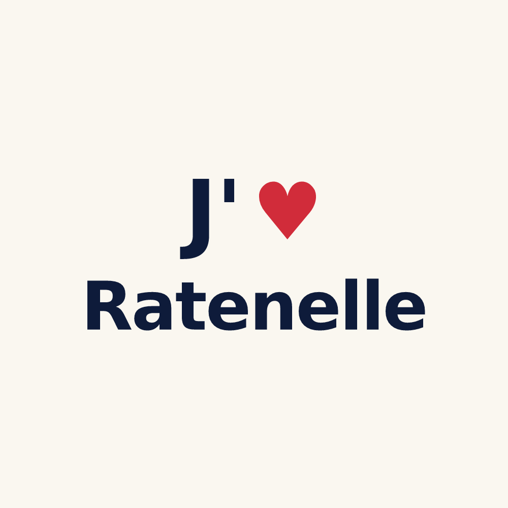 Tasse personnalisée Ratenelle — design J'aime Ratenelle