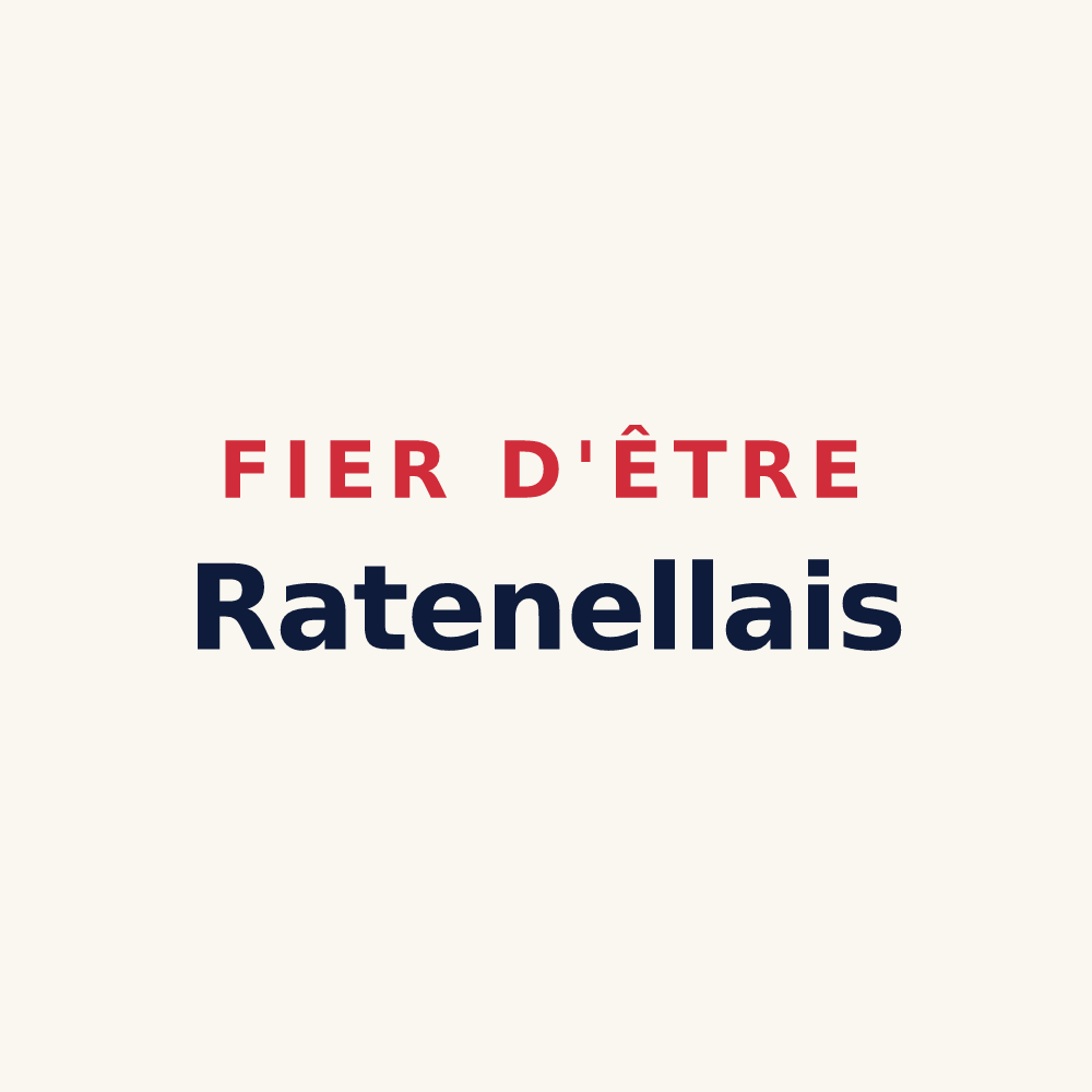 Tasse « Fier d'être Ratenellais » — design pour Ratenelle