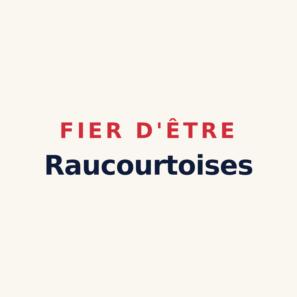 Tasse « Fier d'être Raucourtoises » — design pour Raucourt-au-Bois