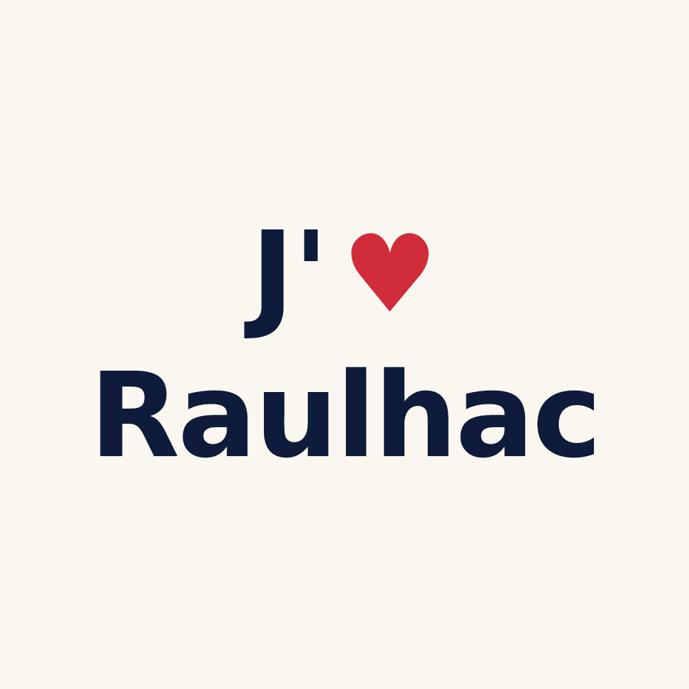 Tasse personnalisée Raulhac — design J'aime Raulhac