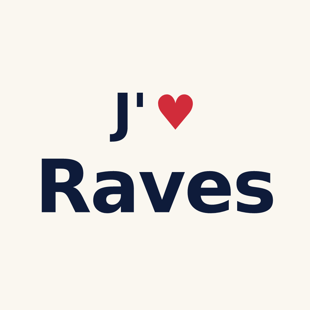 Tasse personnalisée Raves — design J'aime Raves