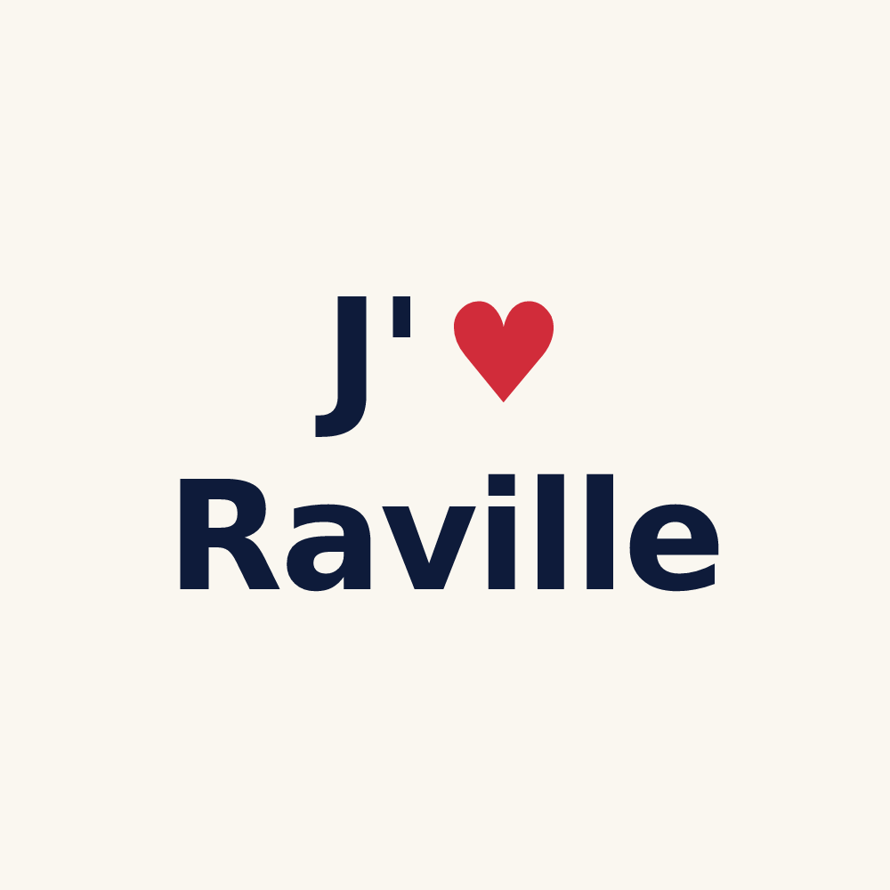 Tasse personnalisée Raville — design J'aime Raville