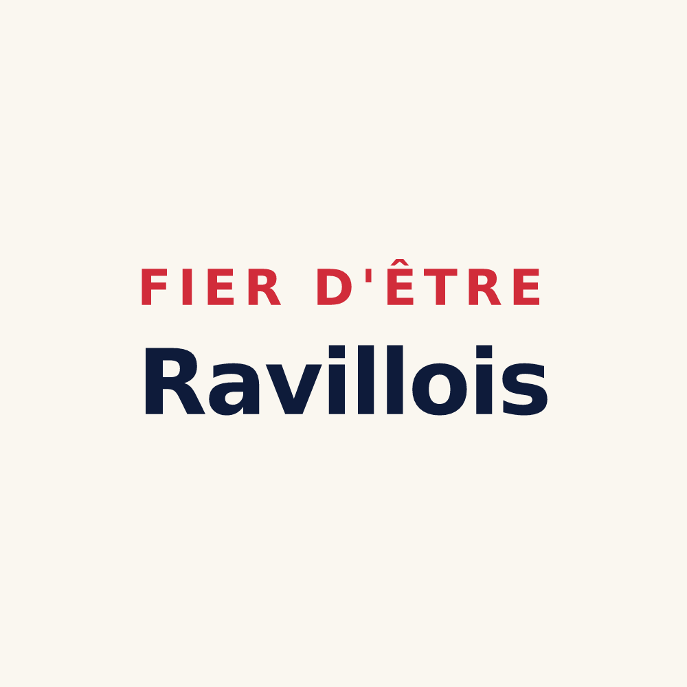 Tasse « Fier d'être Ravillois » — design pour Raville