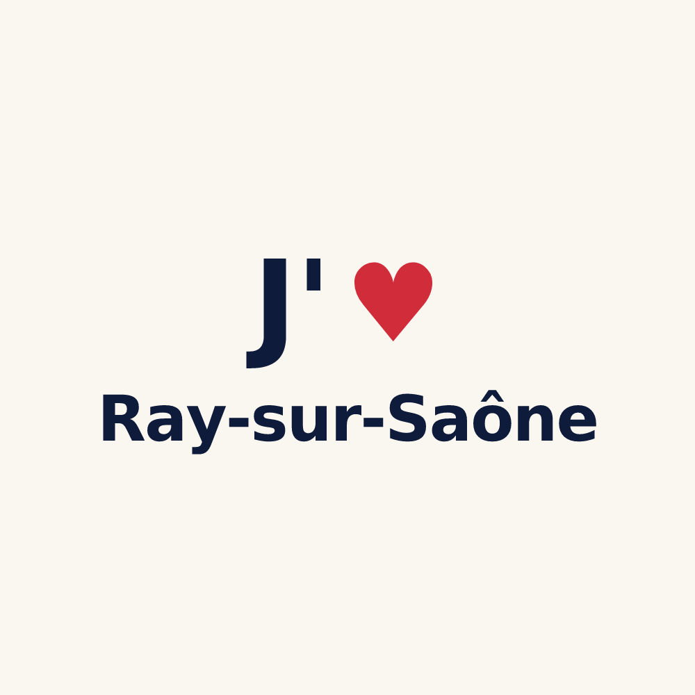 Tasse personnalisée Ray-sur-Saône — design J'aime Ray-sur-Saône