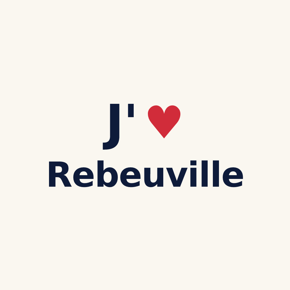 Tasse personnalisée Rebeuville — design J'aime Rebeuville