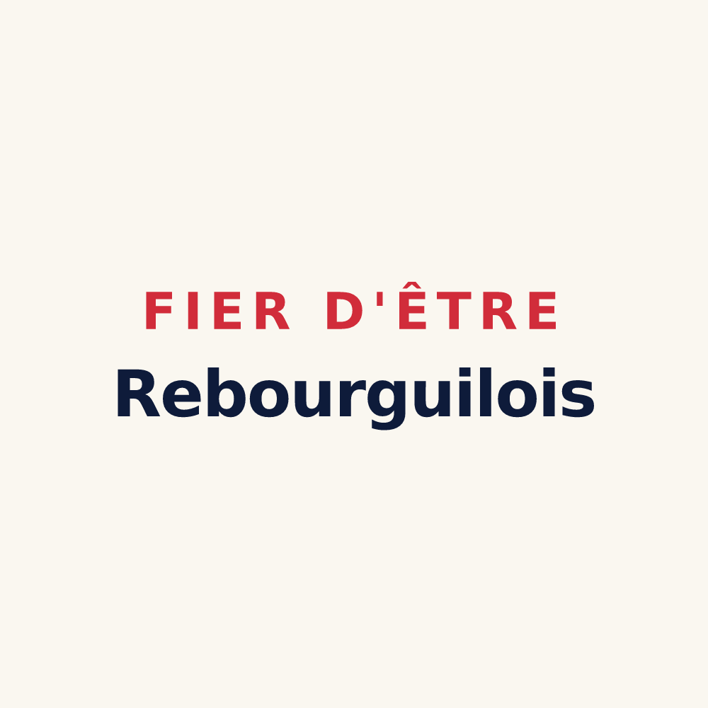 Tasse « Fier d'être Rebourguilois » — design pour Rebourguil