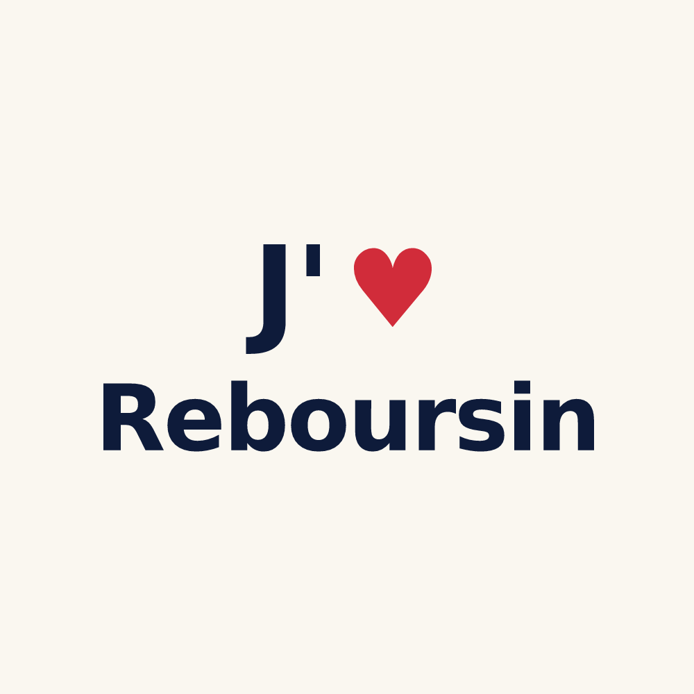 Tasse personnalisée Reboursin — design J'aime Reboursin