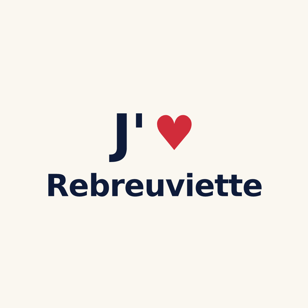 Tasse personnalisée Rebreuviette — design J'aime Rebreuviette