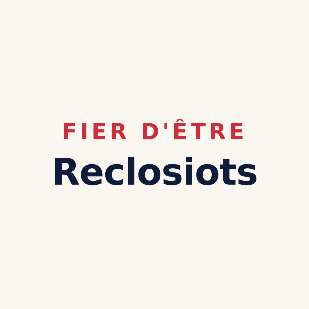 Tasse « Fier d'être Reclosiots » — design pour Recloses