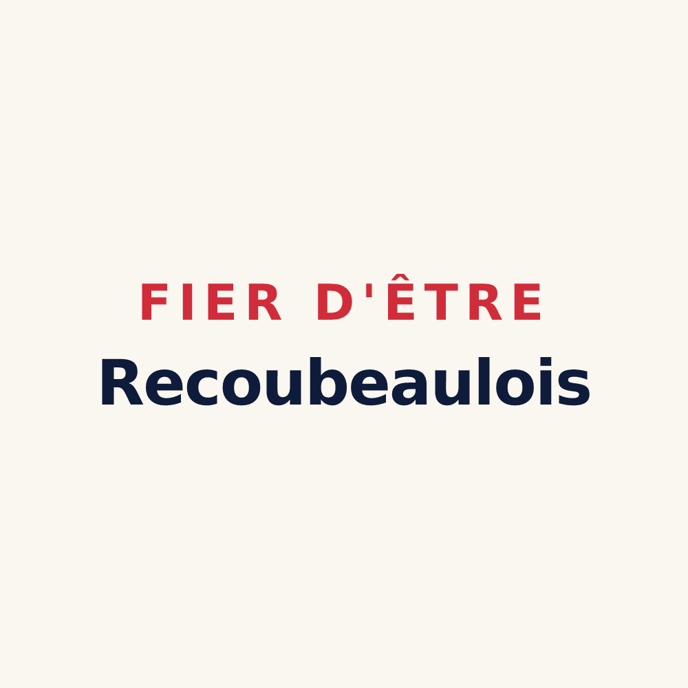 Tasse « Fier d'être Recoubeaulois » — design pour Recoubeau-Jansac