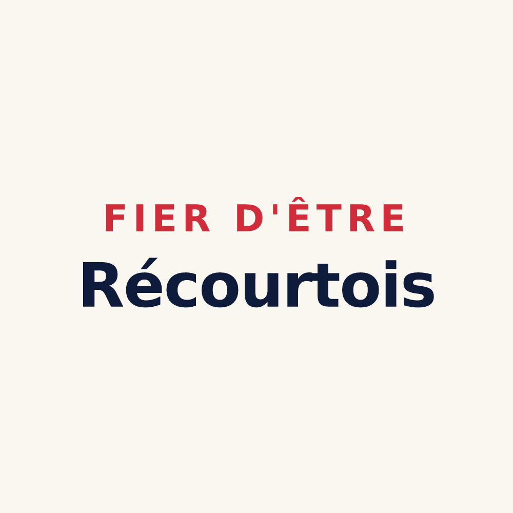 Tasse « Fier d'être Récourtois » — design pour Récourt-le-Creux