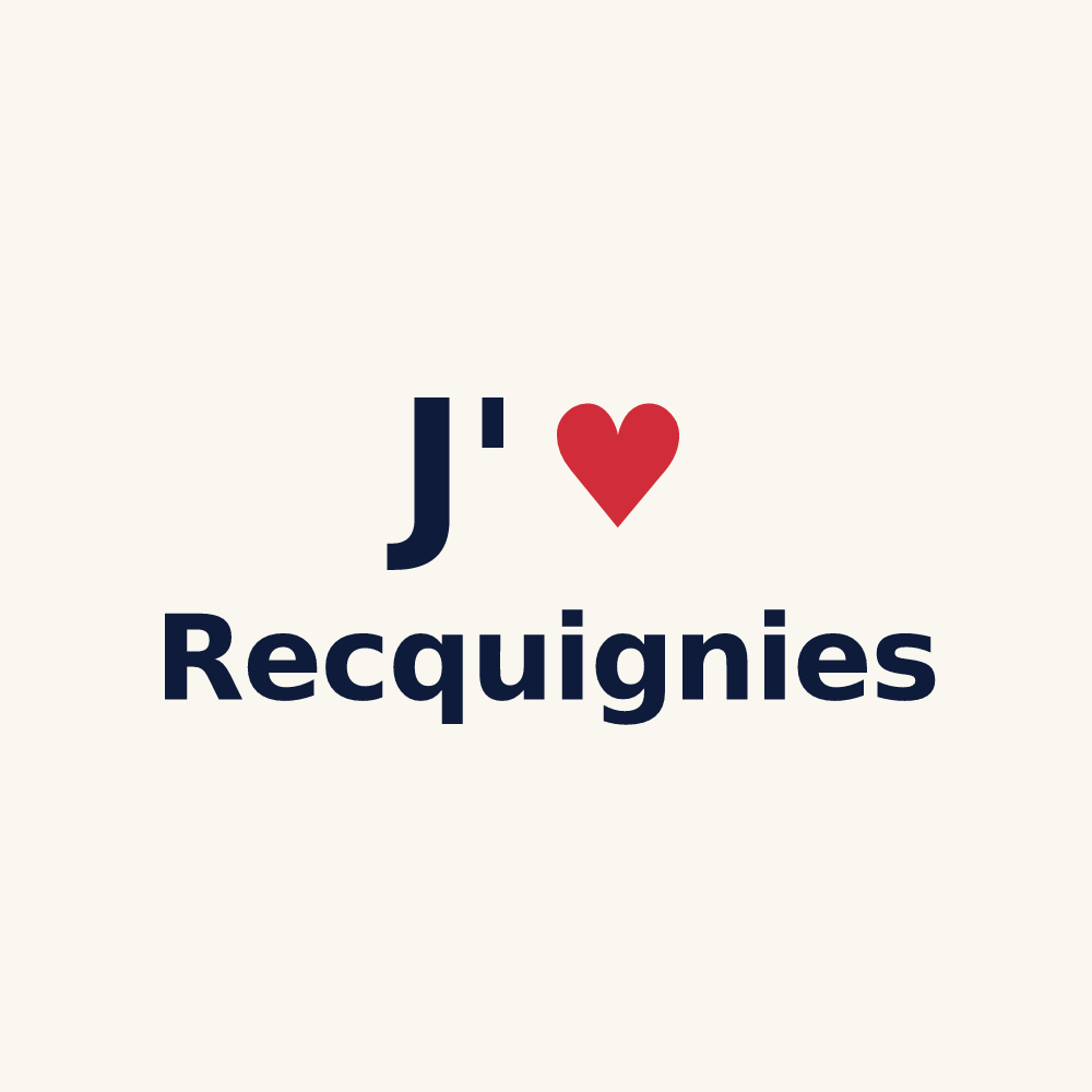 Tasse personnalisée Recquignies — design J'aime Recquignies