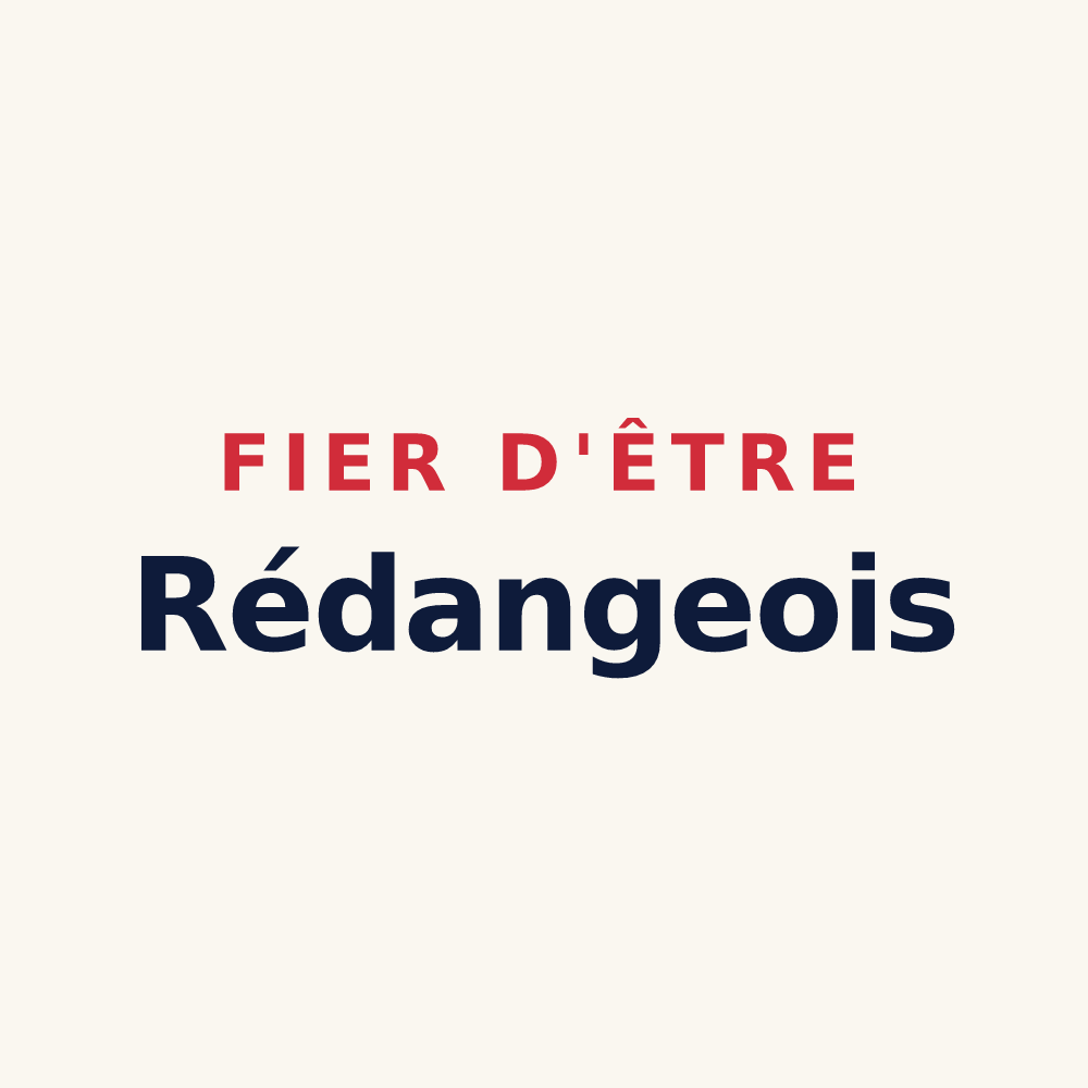 Tasse « Fier d'être Rédangeois » — design pour Rédange
