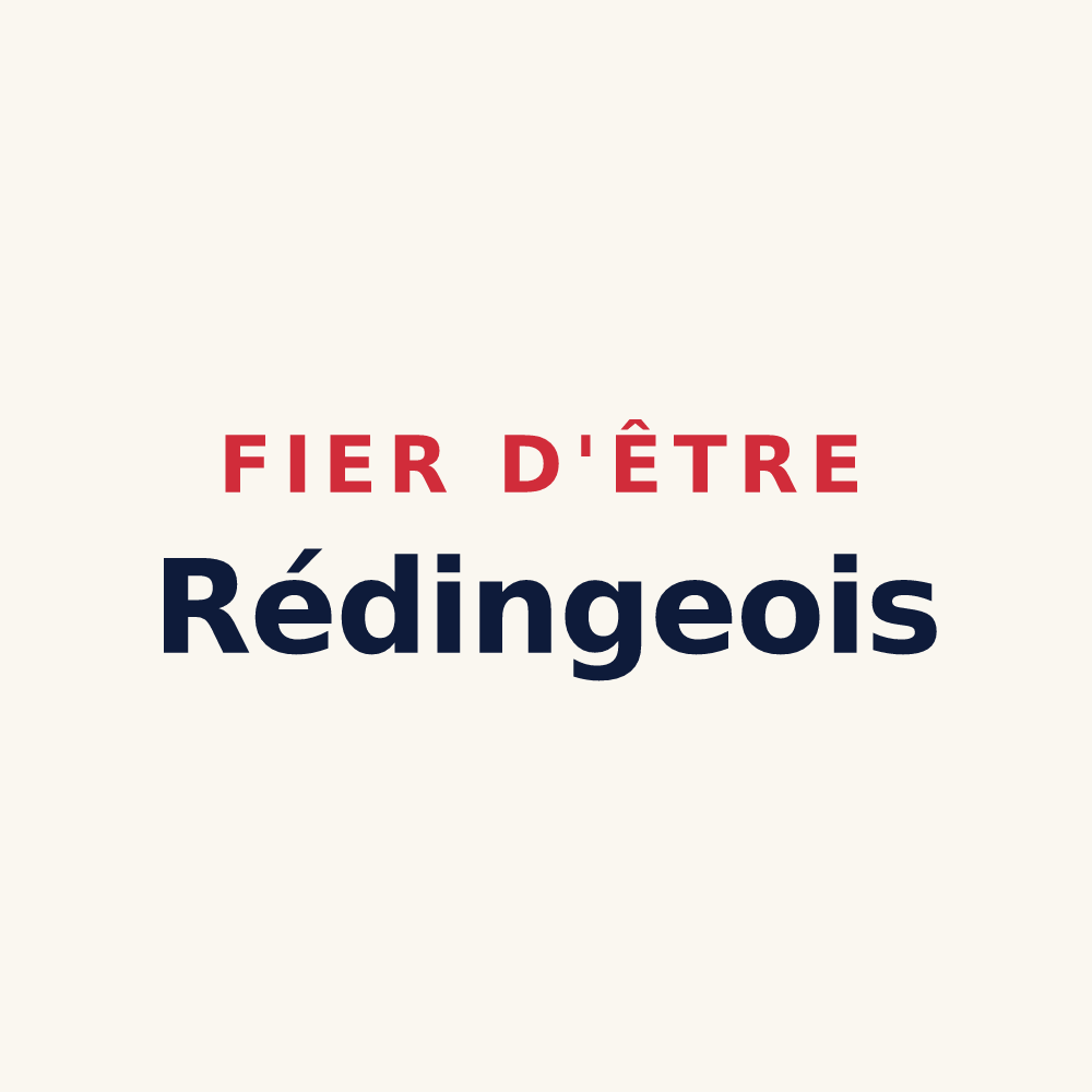 Tasse « Fier d'être Rédingeois » — design pour Réding