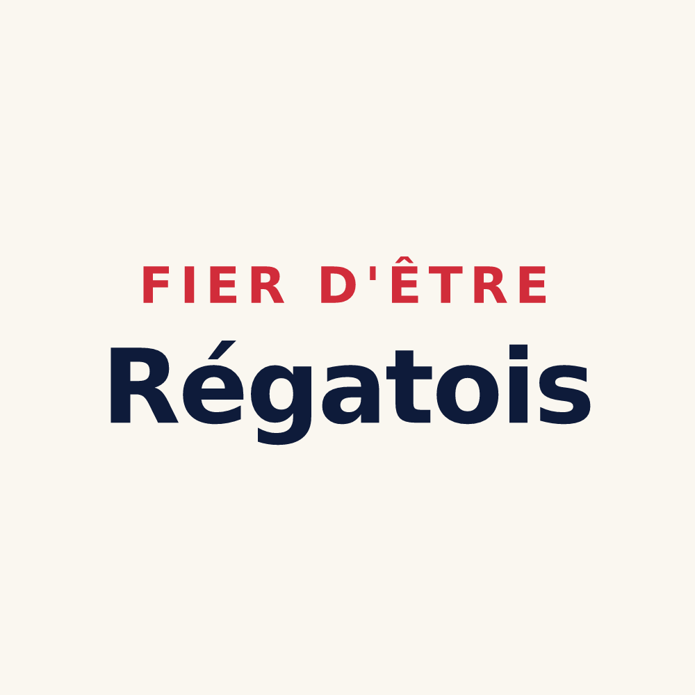 Tasse « Fier d'être Régatois » — design pour Régat