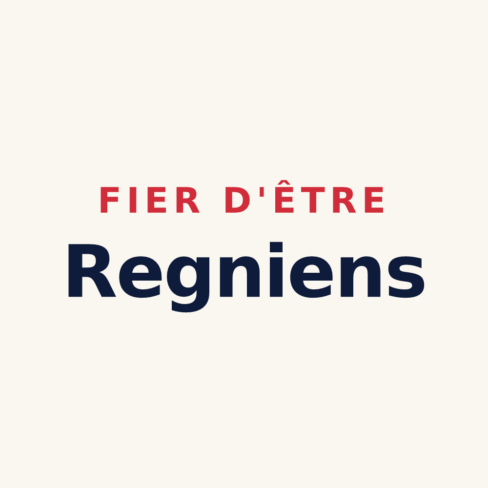 Tasse « Fier d'être Regniens » — design pour Regny