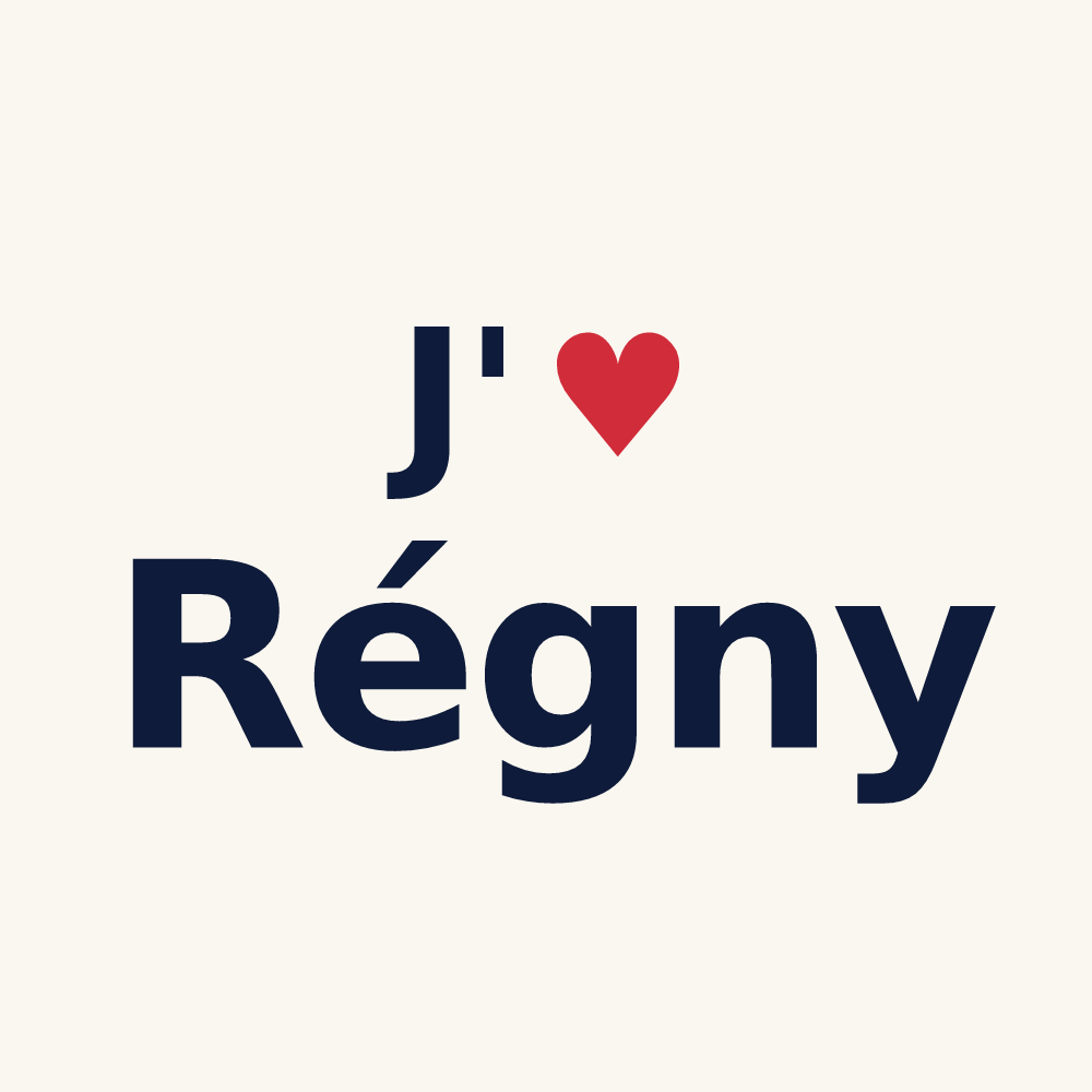 Tasse personnalisée Régny — design J'aime Régny