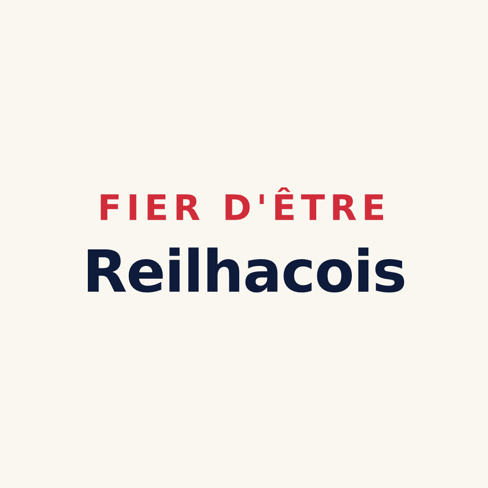Tasse « Fier d'être Reilhacois » — design pour Reilhac