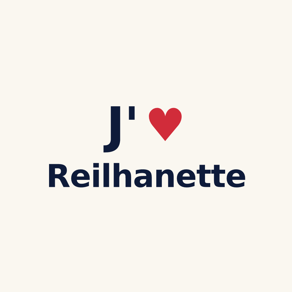 Tasse personnalisée Reilhanette — design J'aime Reilhanette