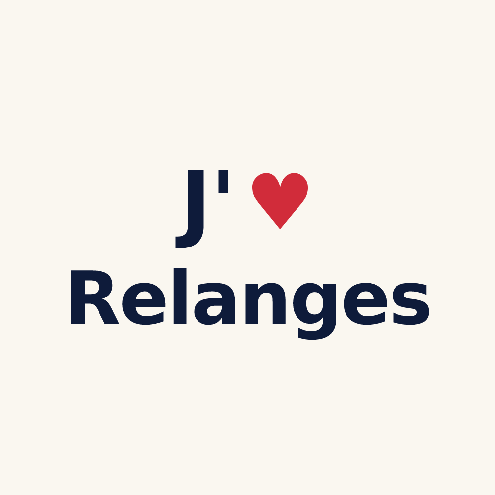 Tasse personnalisée Relanges — design J'aime Relanges