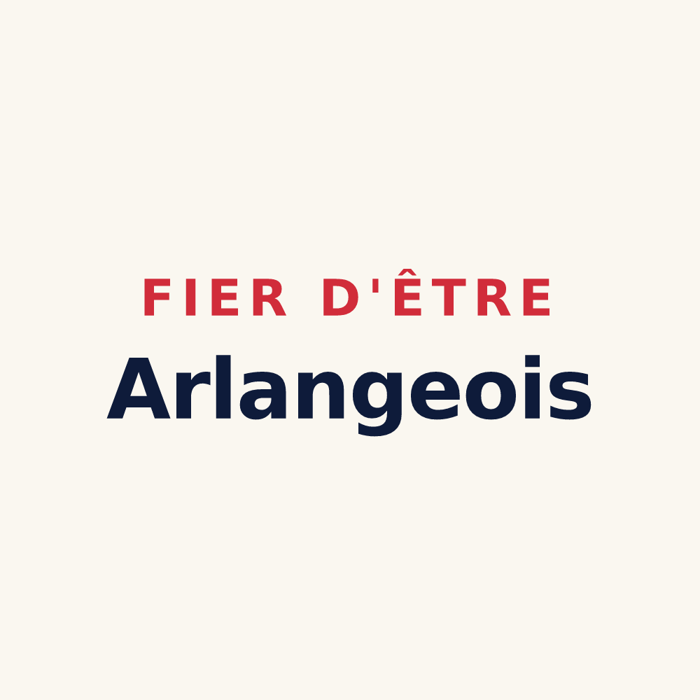 Tasse « Fier d'être Arlangeois » — design pour Relanges