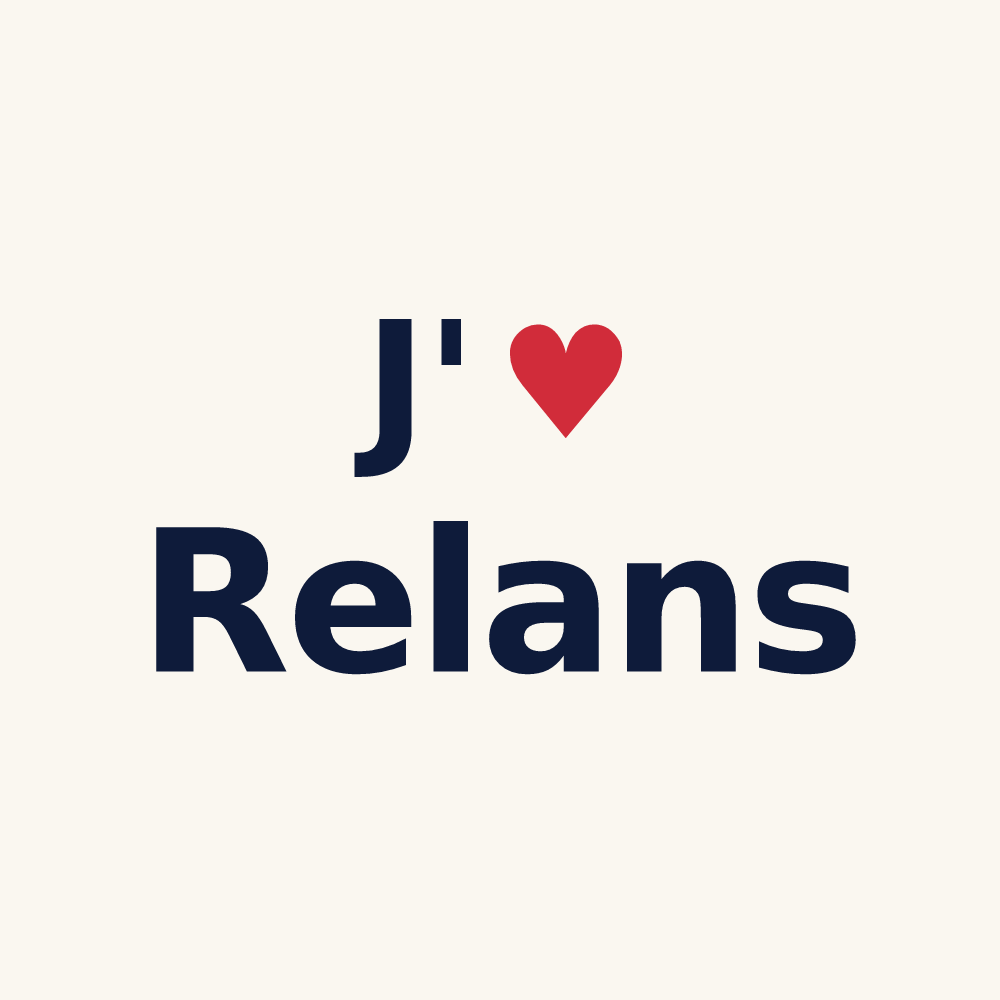 Tasse personnalisée Relans — design J'aime Relans