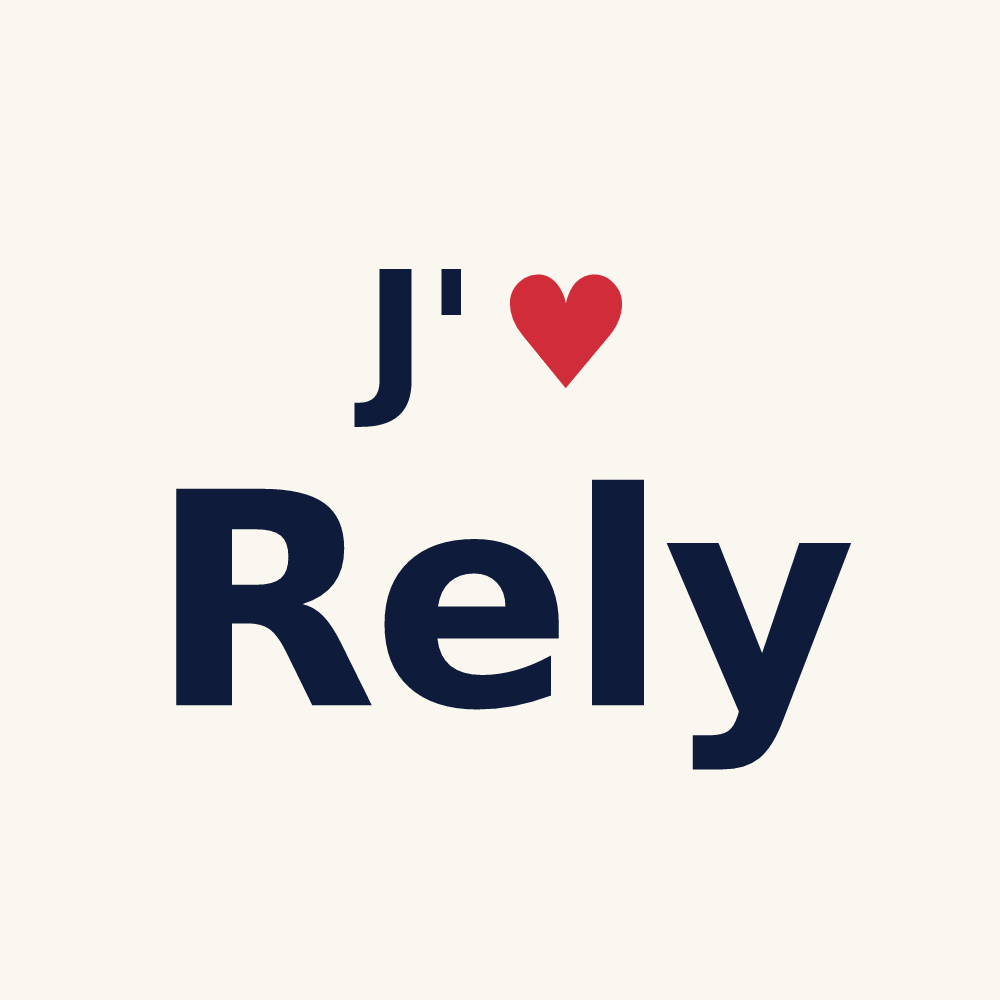 Tasse personnalisée Rely — design J'aime Rely