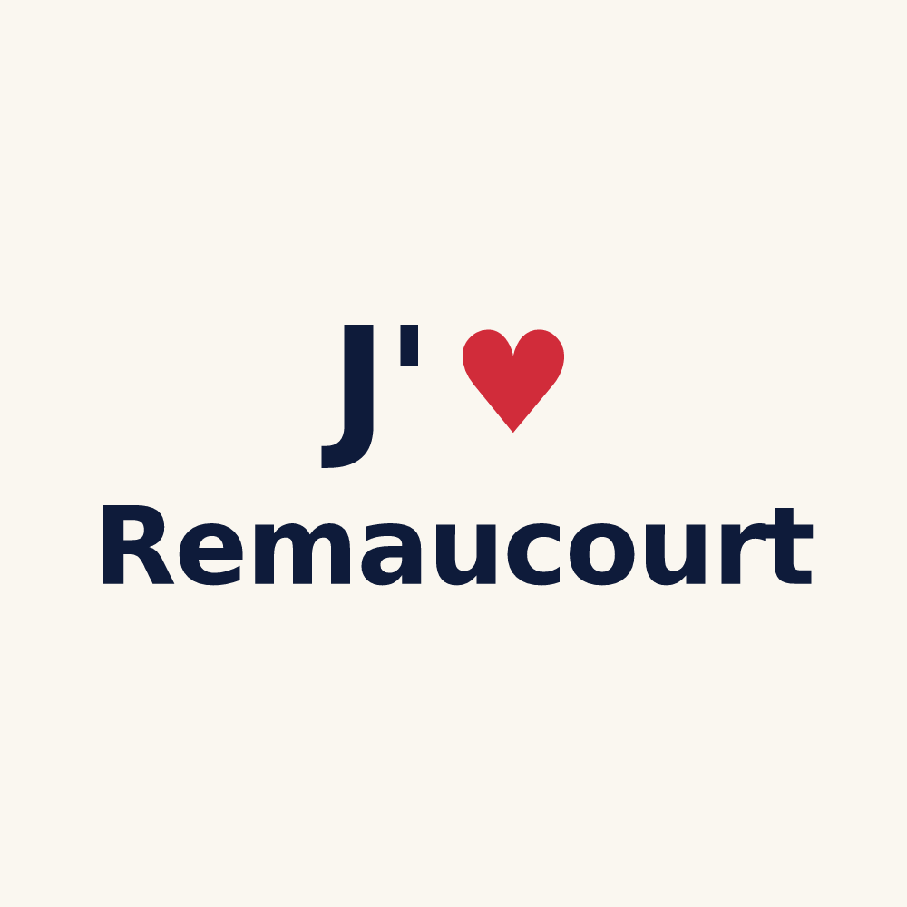 Tasse personnalisée Remaucourt — design J'aime Remaucourt