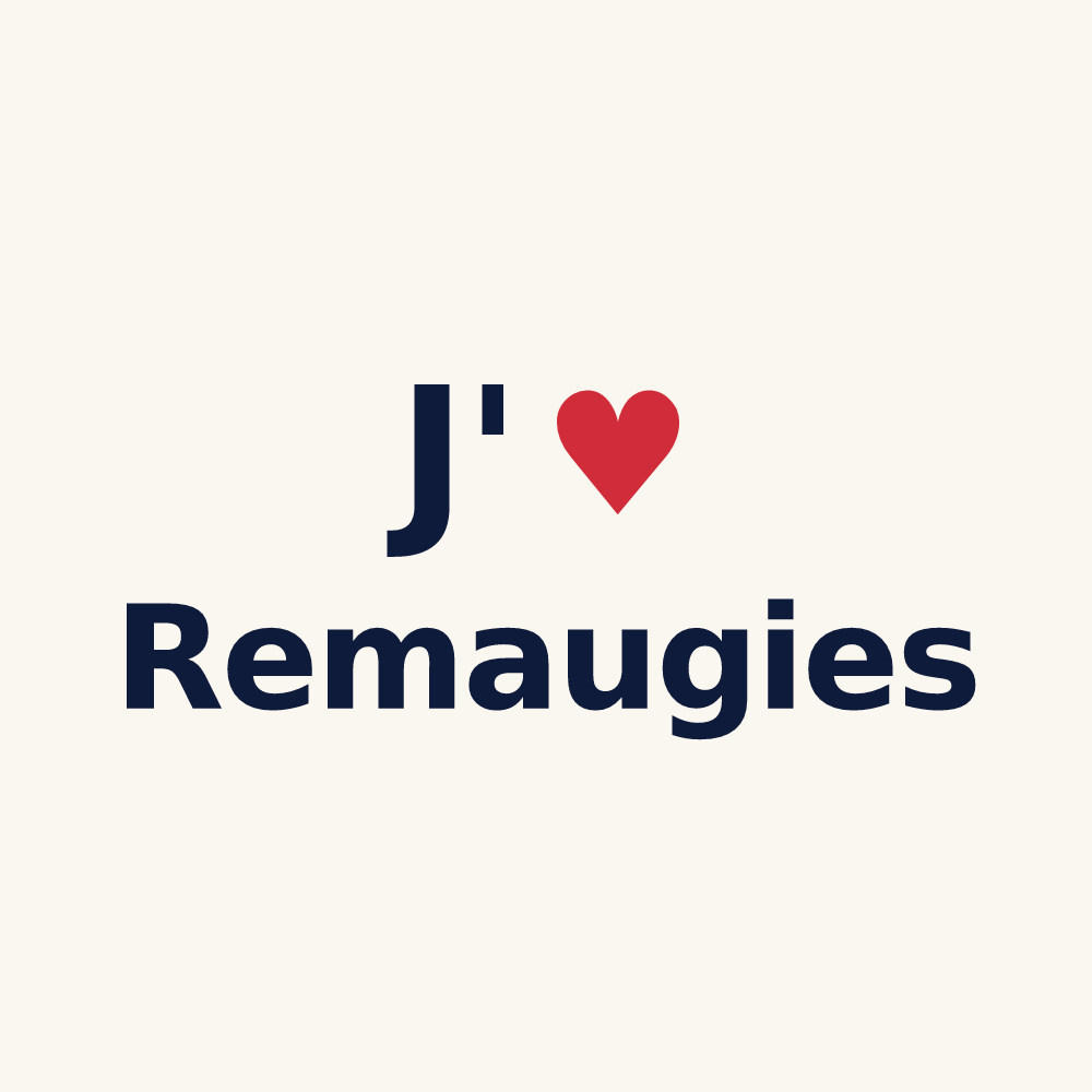 Tasse personnalisée Remaugies — design J'aime Remaugies