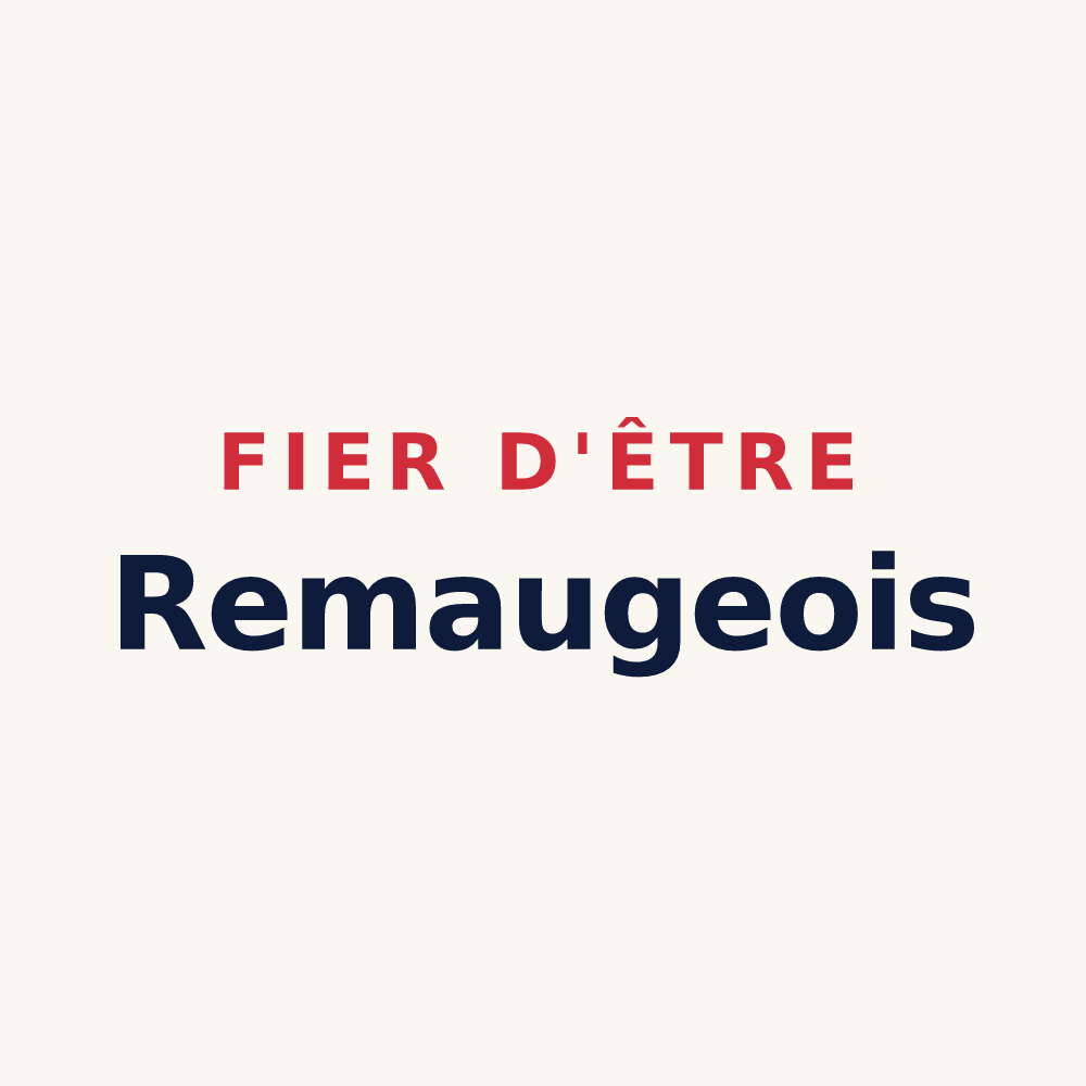 Tasse « Fier d'être Remaugeois » — design pour Remaugies