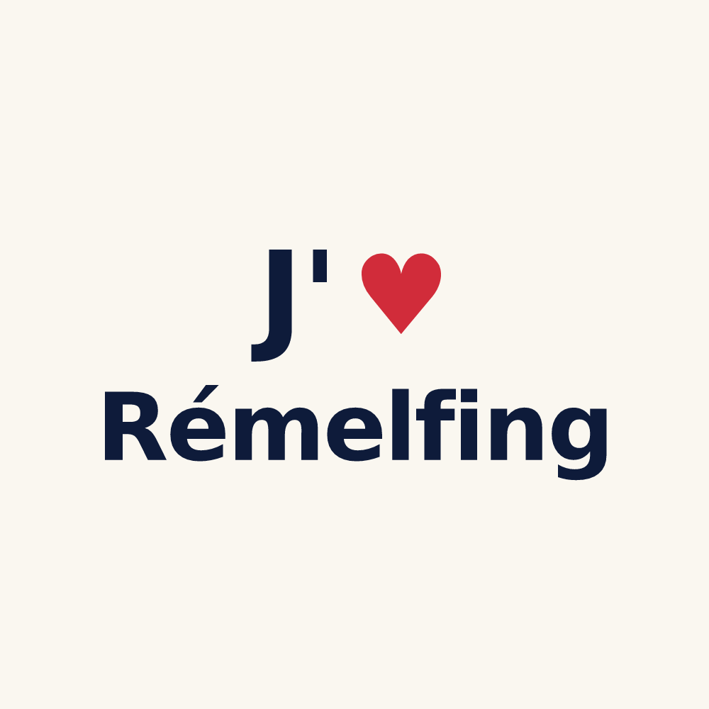 Tasse personnalisée Rémelfing — design J'aime Rémelfing