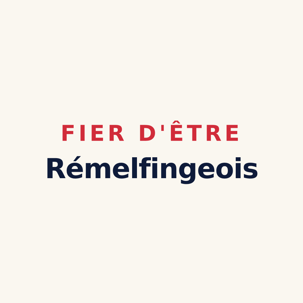 Tasse « Fier d'être Rémelfingeois » — design pour Rémelfing