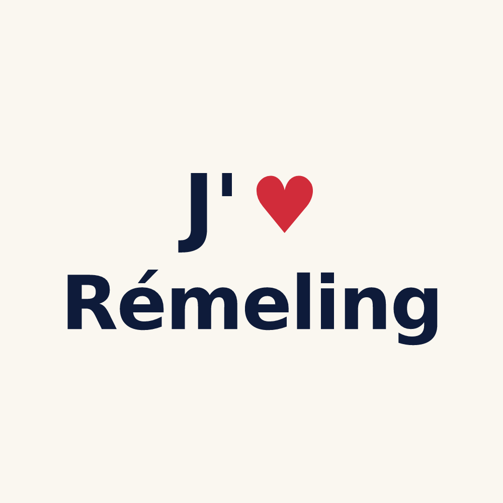 Tasse personnalisée Rémeling — design J'aime Rémeling