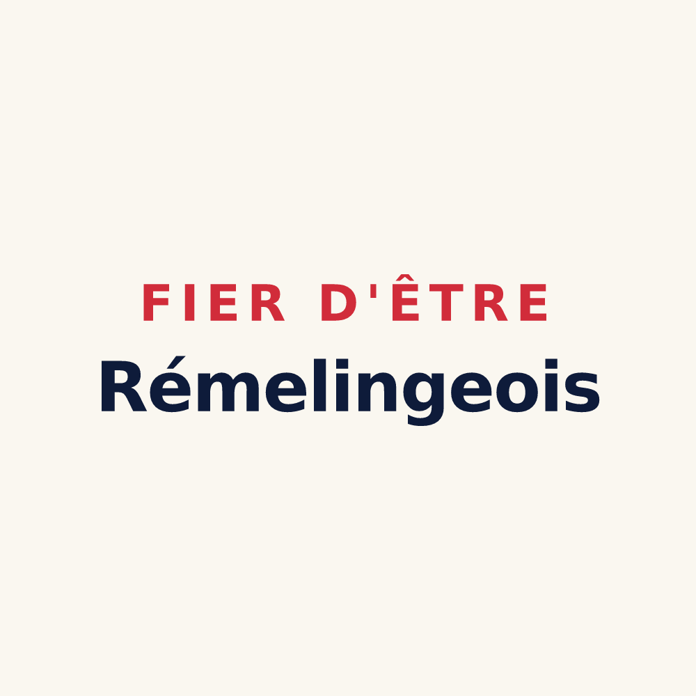 Tasse « Fier d'être Rémelingeois » — design pour Rémeling