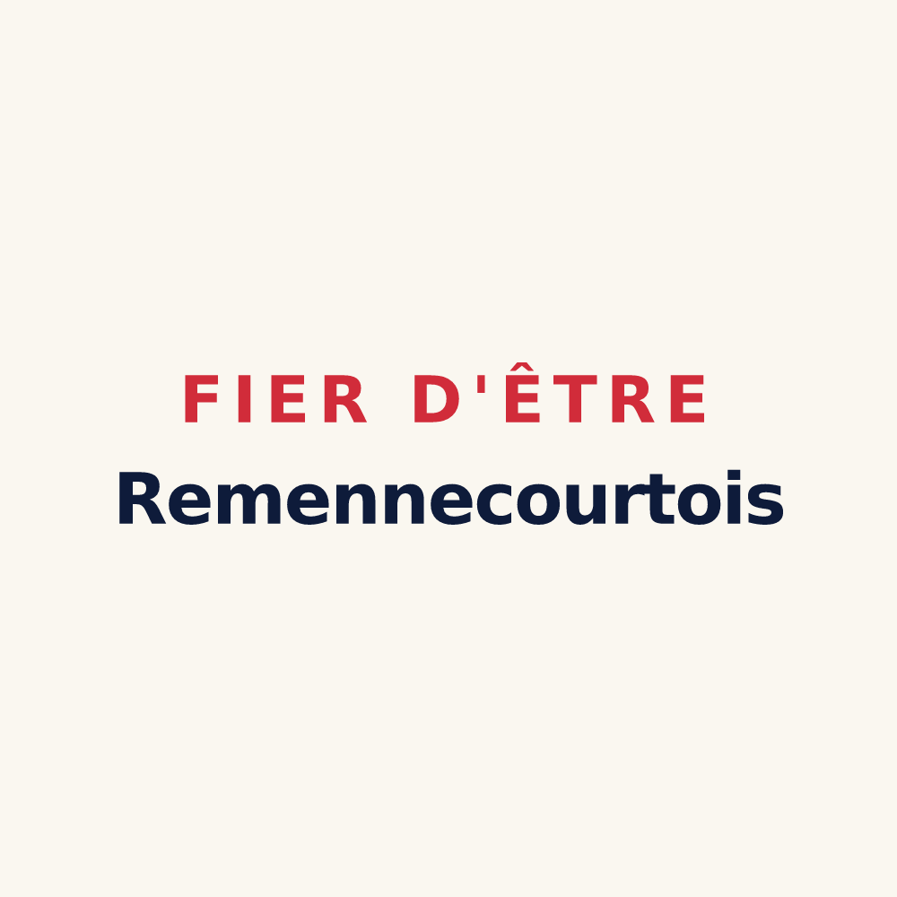 Tasse « Fier d'être Remennecourtois » — design pour Remennecourt