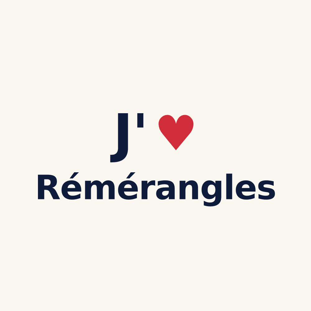Tasse personnalisée Rémérangles — design J'aime Rémérangles
