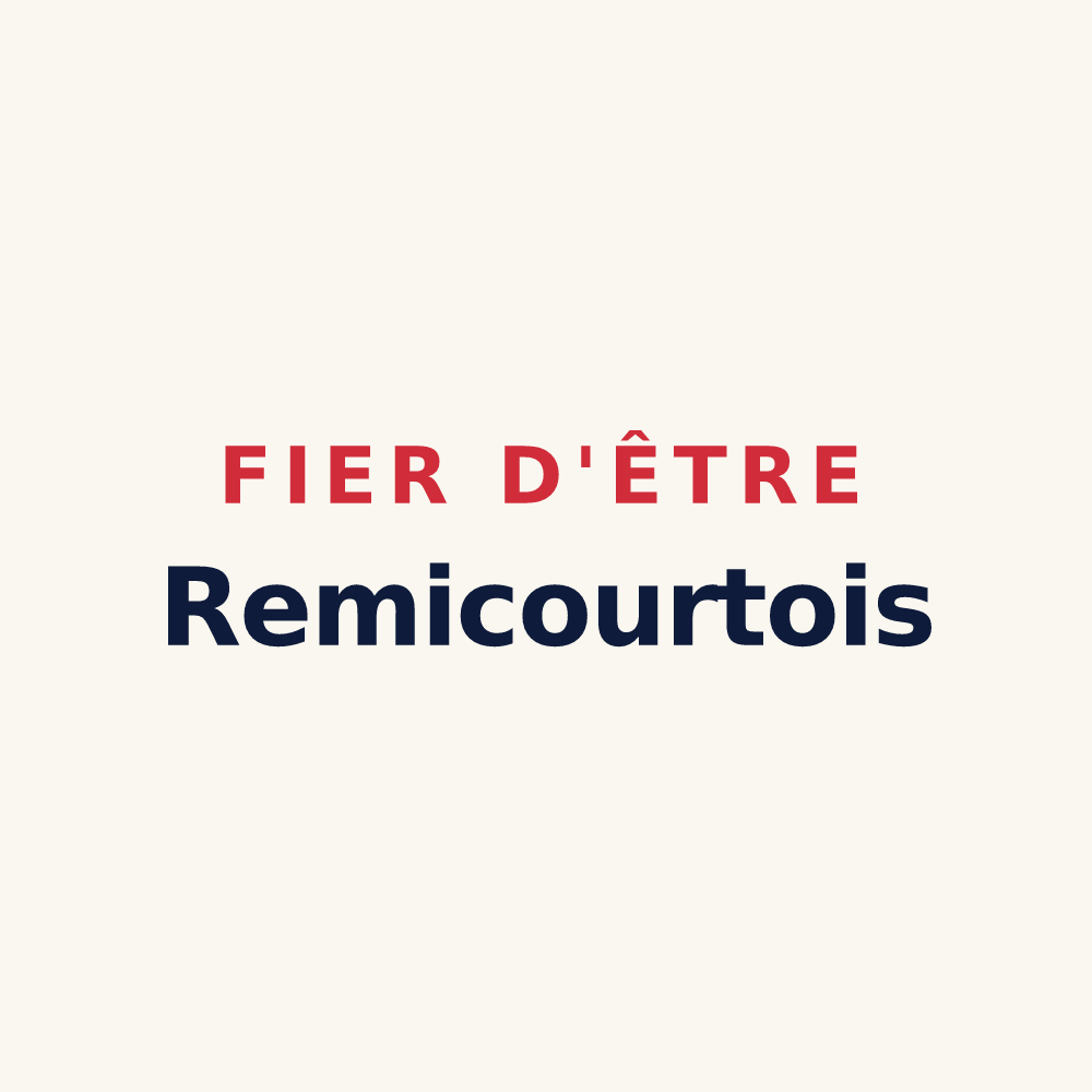 Tasse « Fier d'être Remicourtois » — design pour Remicourt