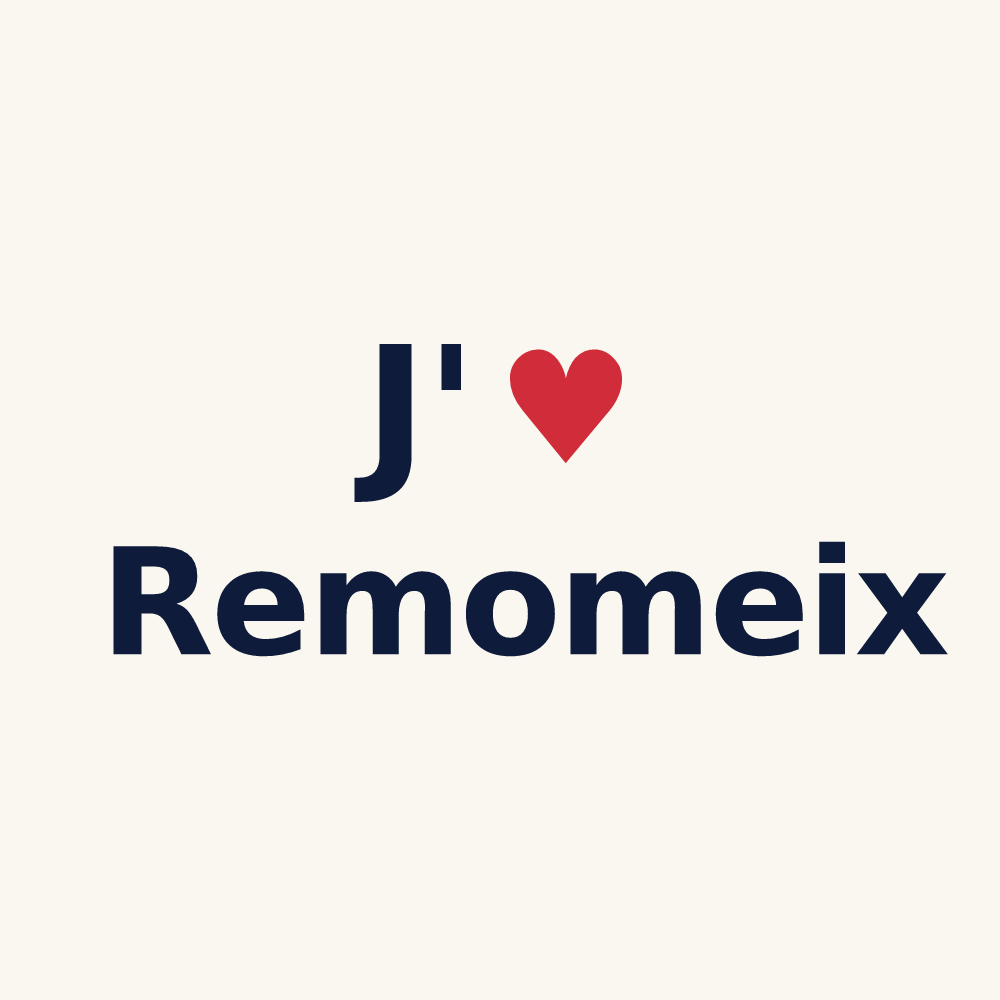 Tasse personnalisée Remomeix — design J'aime Remomeix