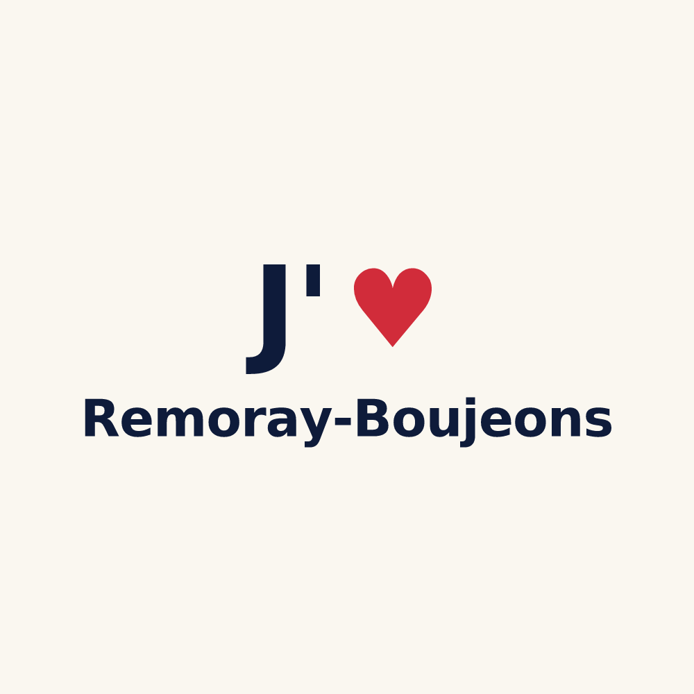 Tasse personnalisée Remoray-Boujeons — design J'aime Remoray-Boujeons