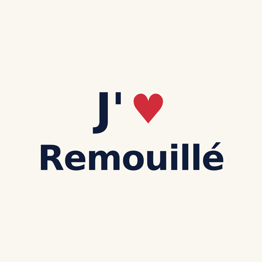 Tasse personnalisée Remouillé — design J'aime Remouillé