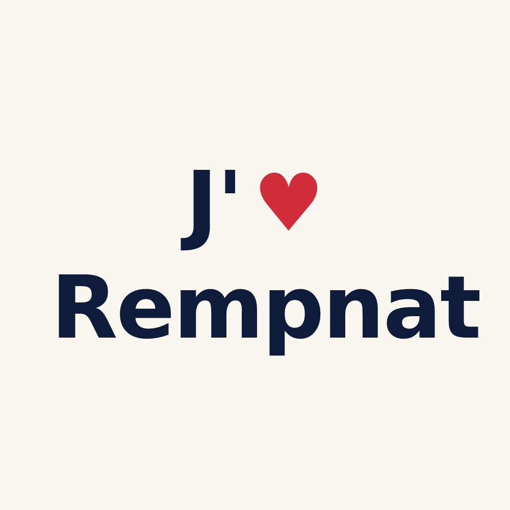 Tasse personnalisée Rempnat — design J'aime Rempnat