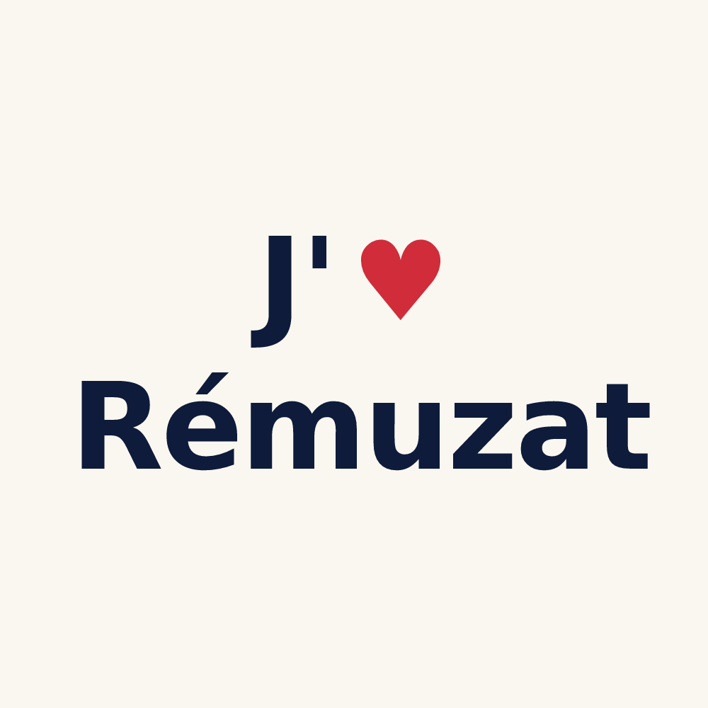 Tasse personnalisée Rémuzat — design J'aime Rémuzat
