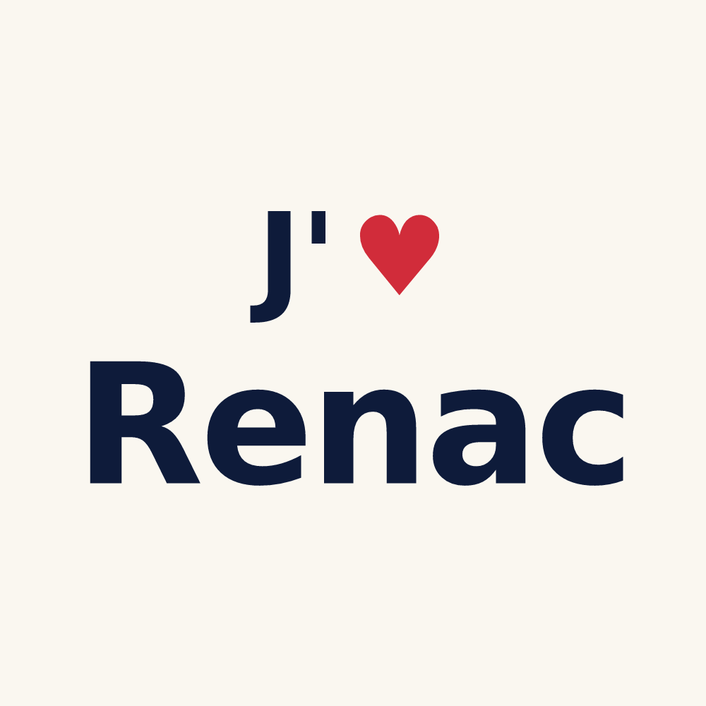 Tasse personnalisée Renac — design J'aime Renac