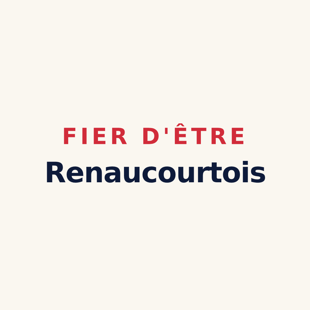 Tasse « Fier d'être Renaucourtois » — design pour Renaucourt