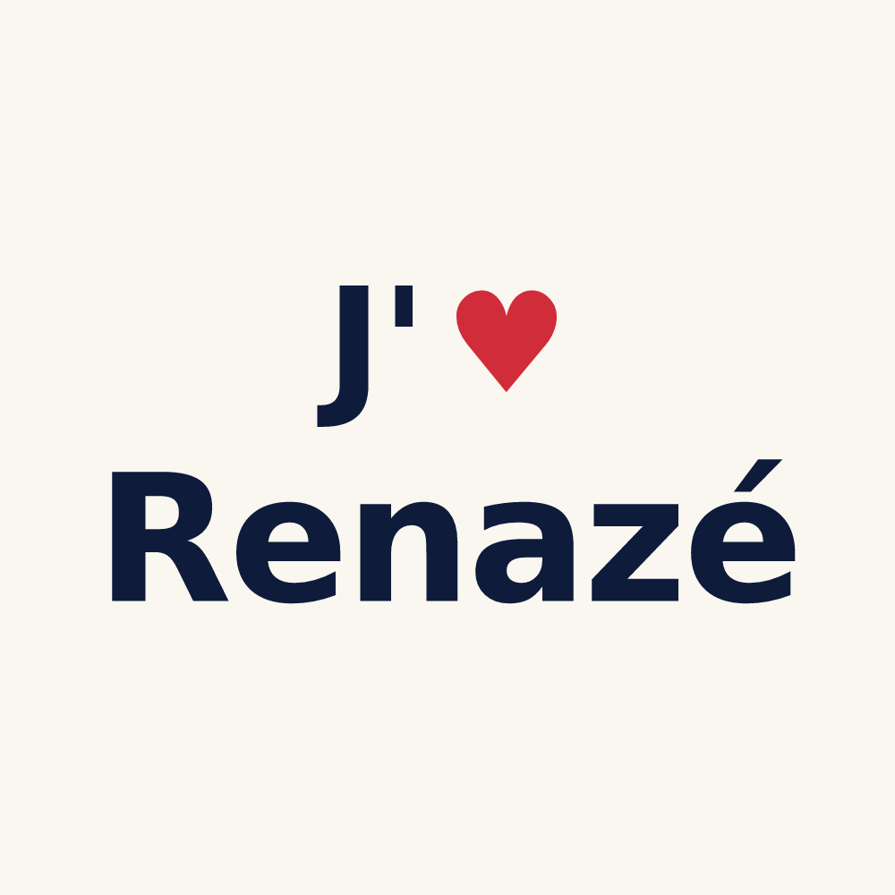 Tasse personnalisée Renazé — design J'aime Renazé