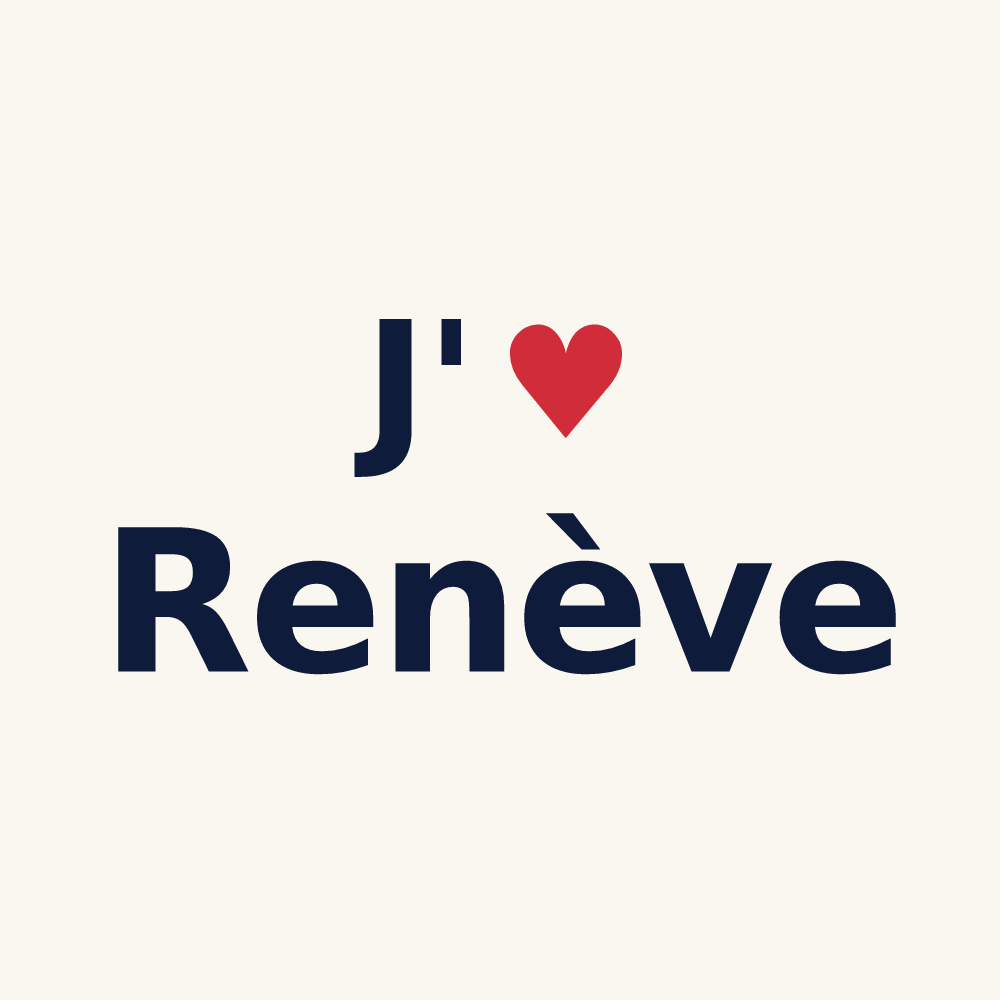 Tasse personnalisée Renève — design J'aime Renève