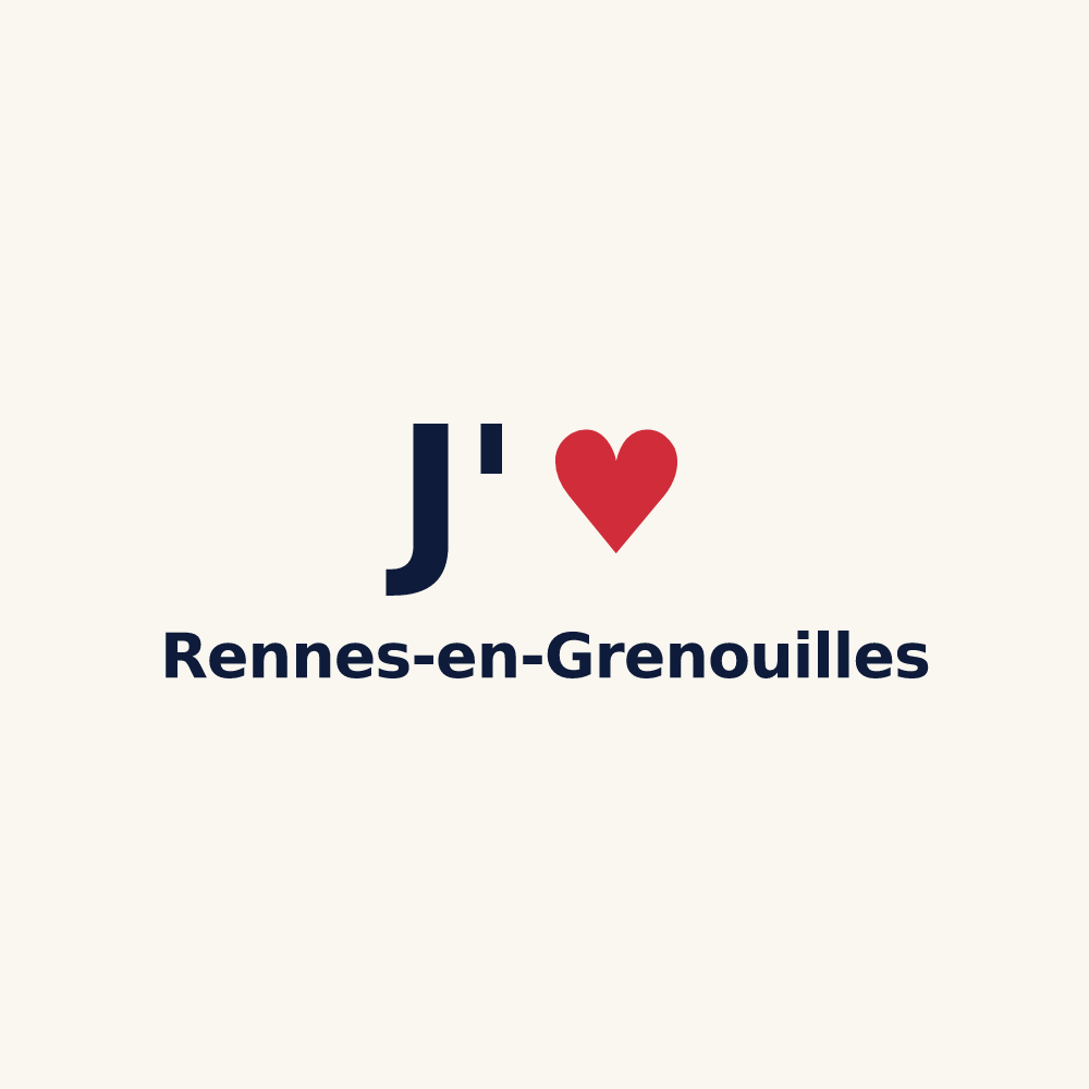Tasse personnalisée Rennes-en-Grenouilles — design J'aime Rennes-en-Grenouilles